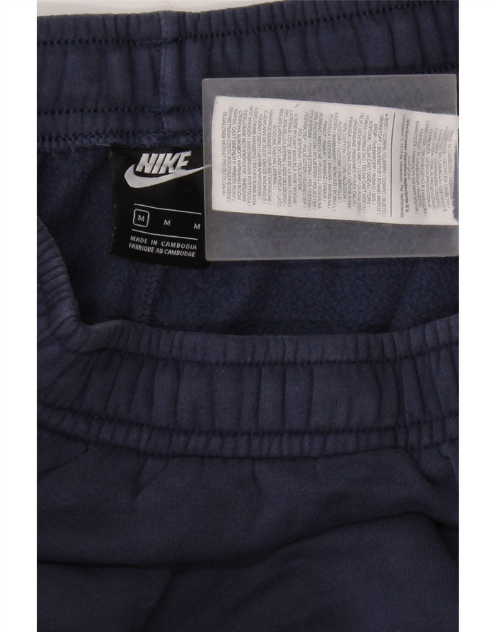 NIKE Mens Tracksuit Trousers Joggers Medium  Navy Blue Cotton