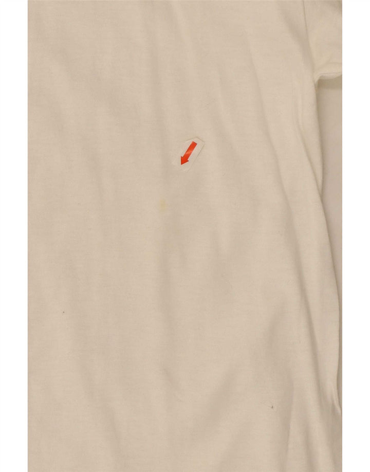 Tricou pentru bărbați Roccobarocco Top Medium Alb Bumbac