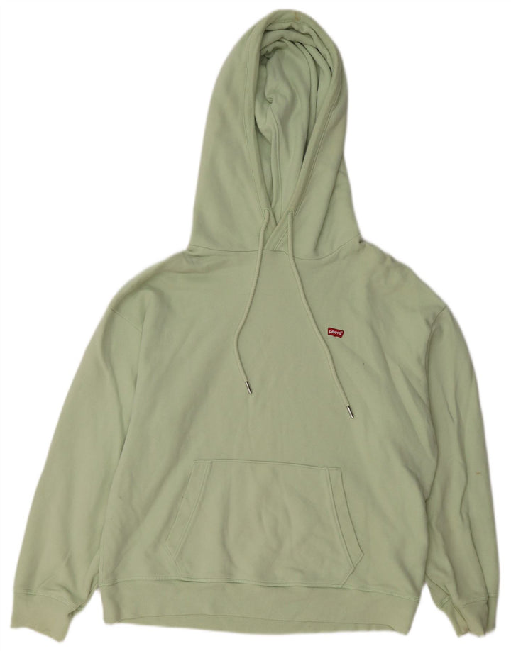 Levi's Womens Hoodie Jumper UK 14 Medium Green Cotton
