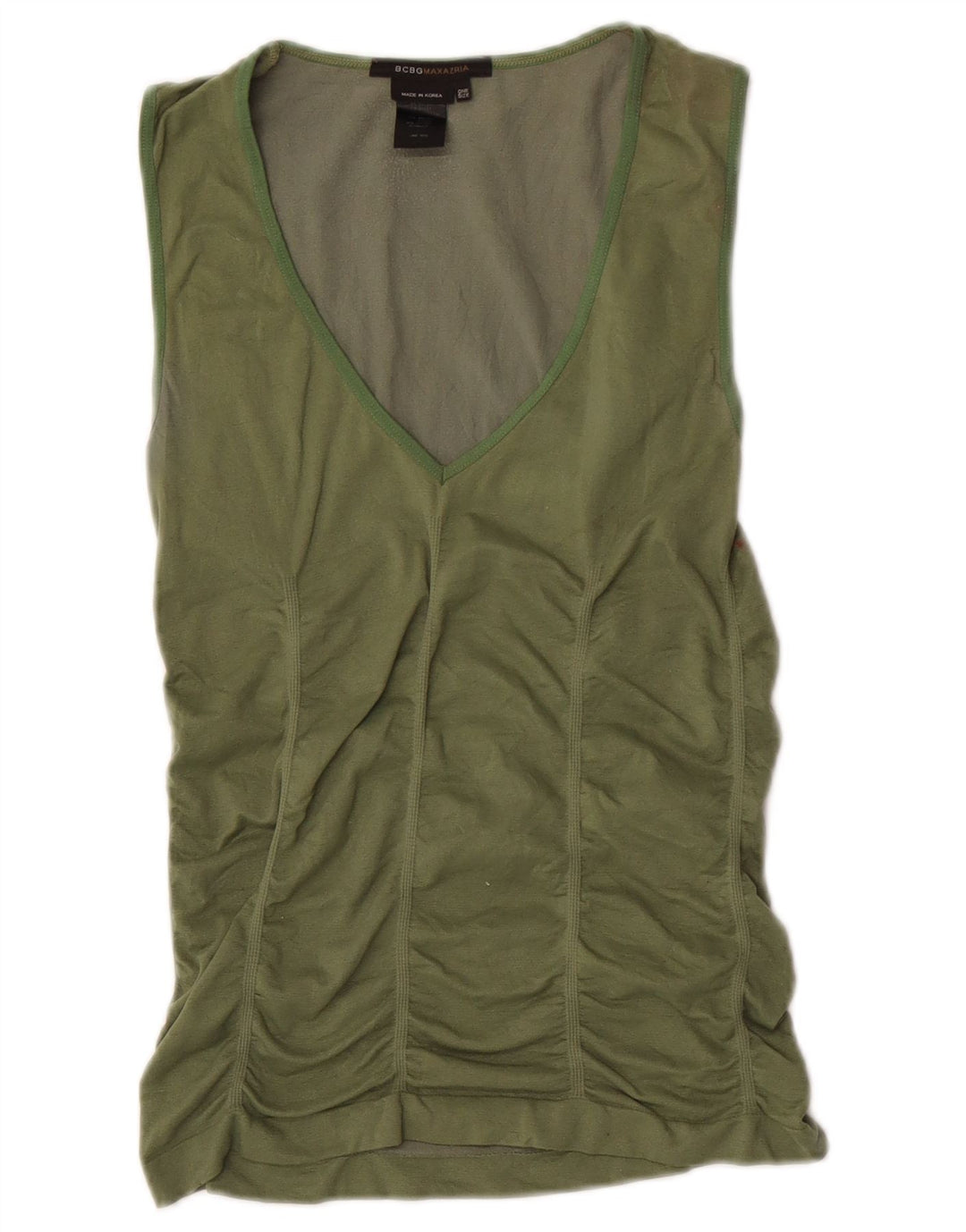 BCBGMAXAZRIA Débardeur Femme Taille Unique Vert Nylon