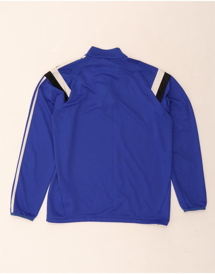 ADIDAS Herre Climalite Pullover træningsdragt Top Medium Blue Colourblock