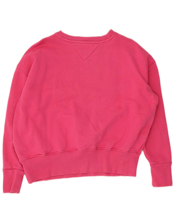 Tommy Hilfiger Ženska prekomjerna majica s grafičkim motivima UK 10 Small Pink