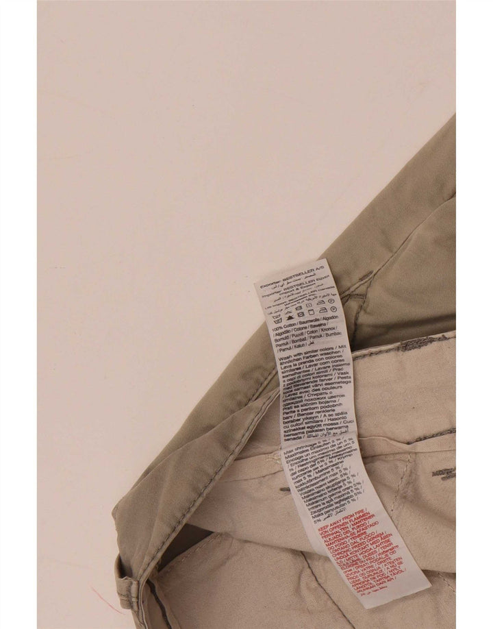 Pantaloncini chino vestibilità regolare da uomo Jack & Jones grandi W36 in cotone grigio