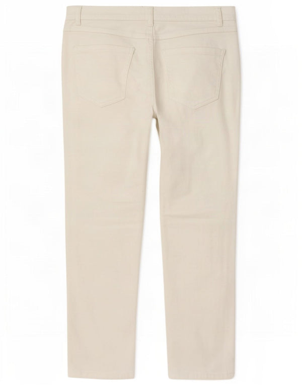 M&Co Damen Straight Jeans UK 18 XL W40 L28 Weiße Baumwolle