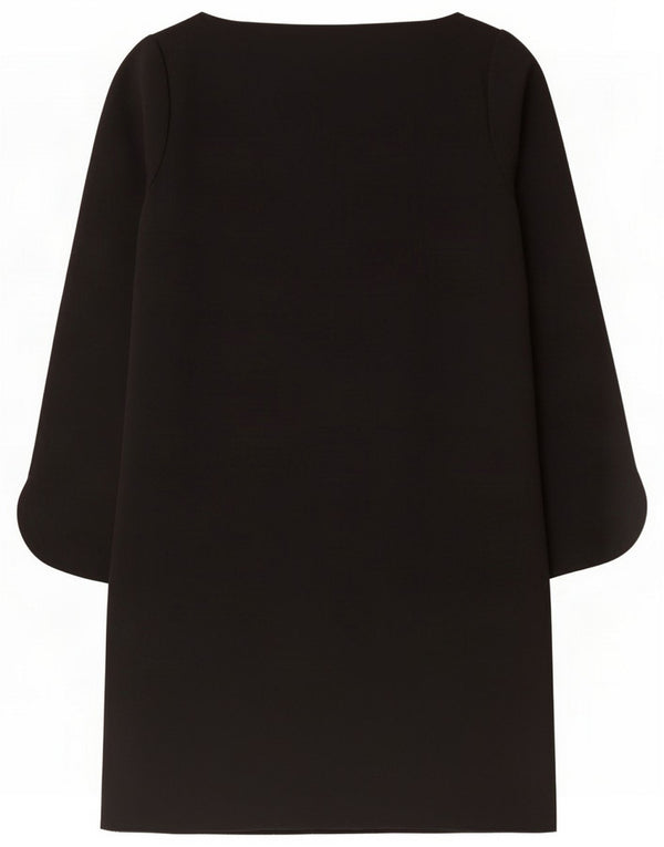 Zara Robe droite régulière pour femme UK 44 Large Noir Polyester