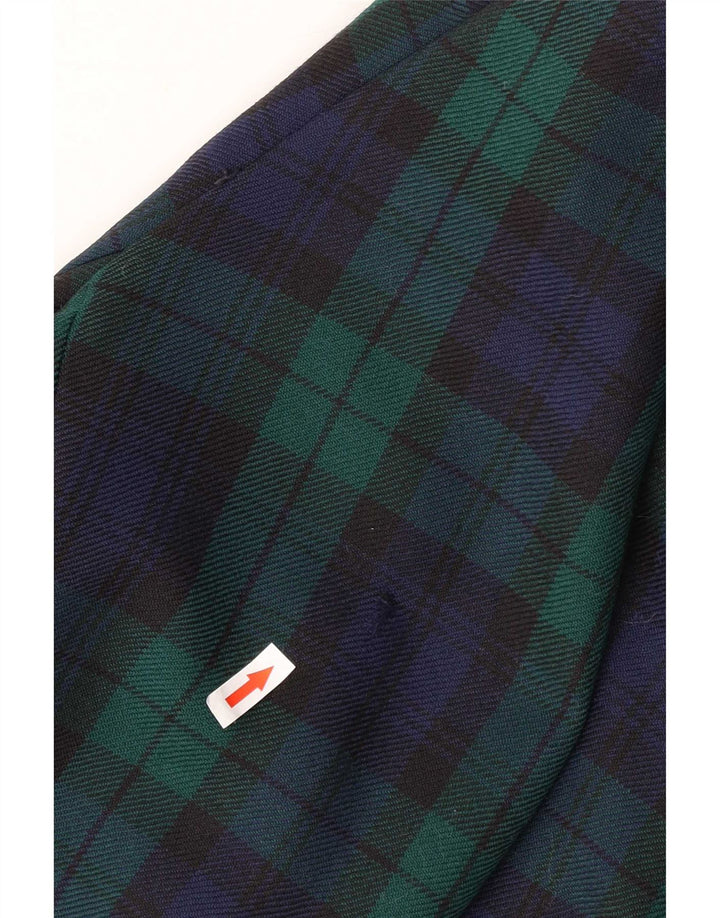 Giacca blazer doppiopetto da uomo Marks & Spencer UK 44 2XL verde a quadri