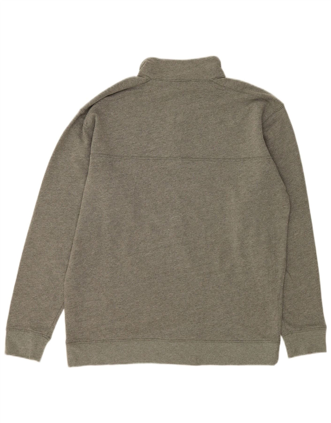 Columbia Mens Zip Neck Sweatshirt Jumper Large Grey Cotton