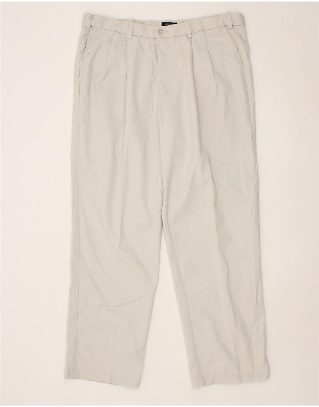 DOCKERS Mens Pegged Chino Trousers W38 L32 Grey Cotton Vintage Dockers and Second-Hand Dockers from Messina Hembry 