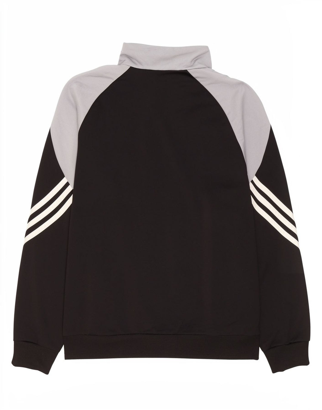 Adidas Boys Tracksuit Top Jacket 13-14 Years XL Black Colourblock Polyester
