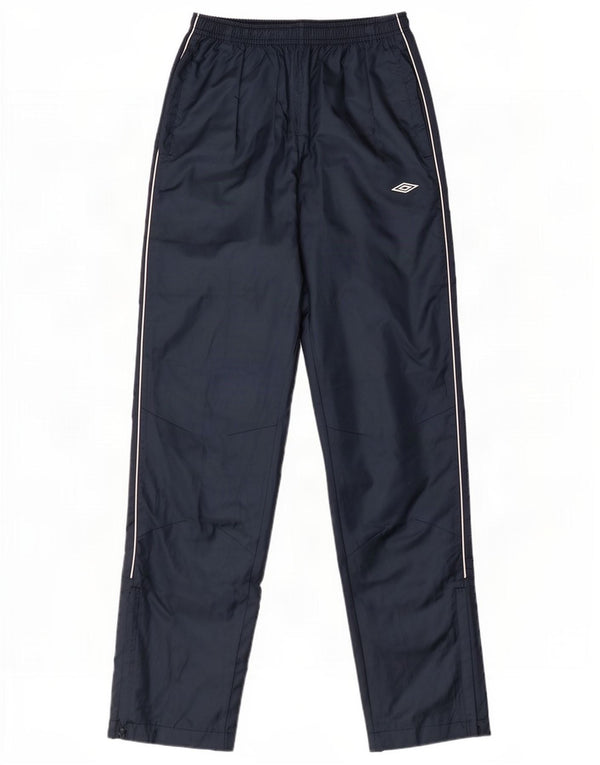 Umbro Boys Graphic Waterproof Trousers 13-14 Years XL Navy Blue Polyester