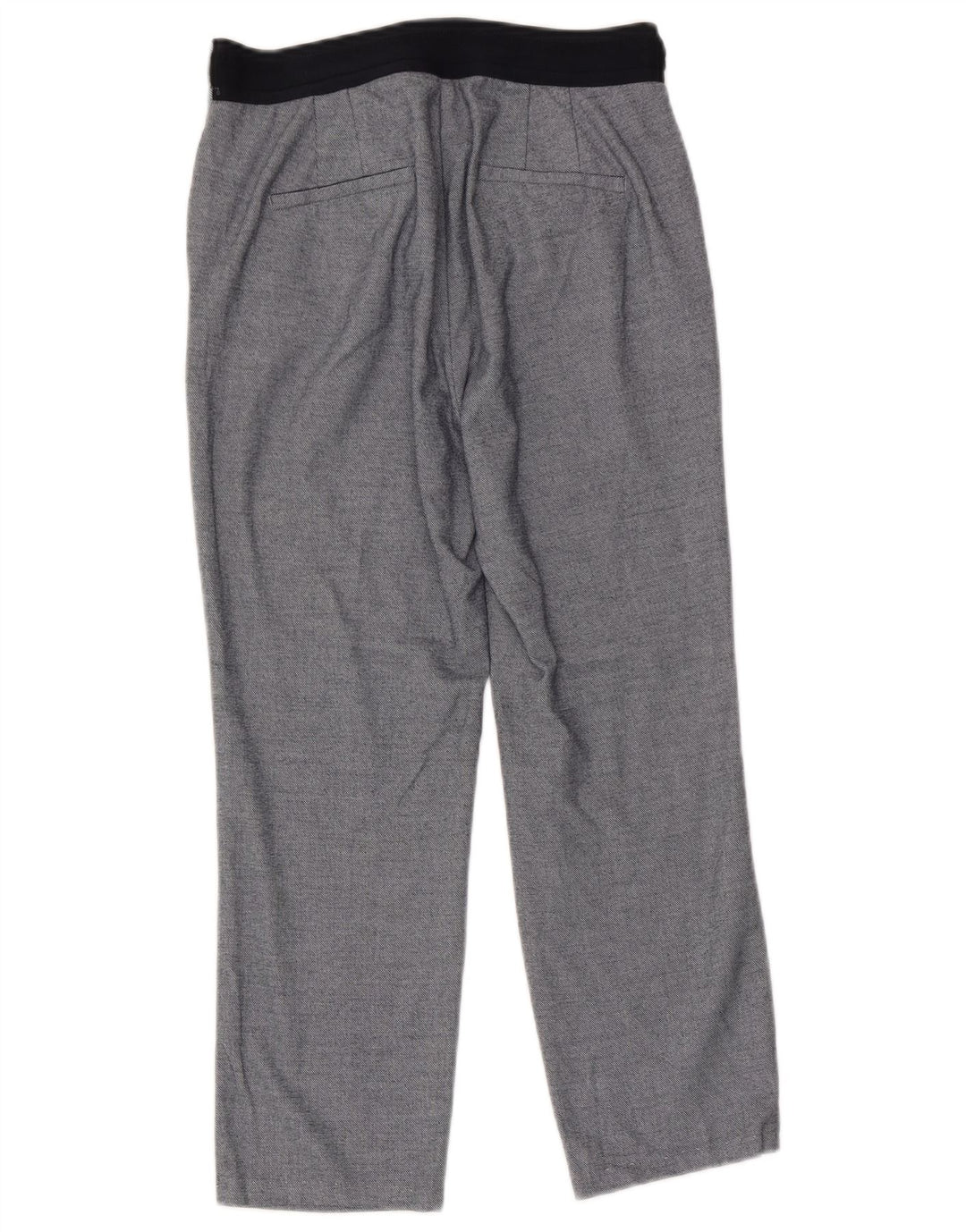 Zara Dame Capri Bukser Large W30 L23 Blå Polyester