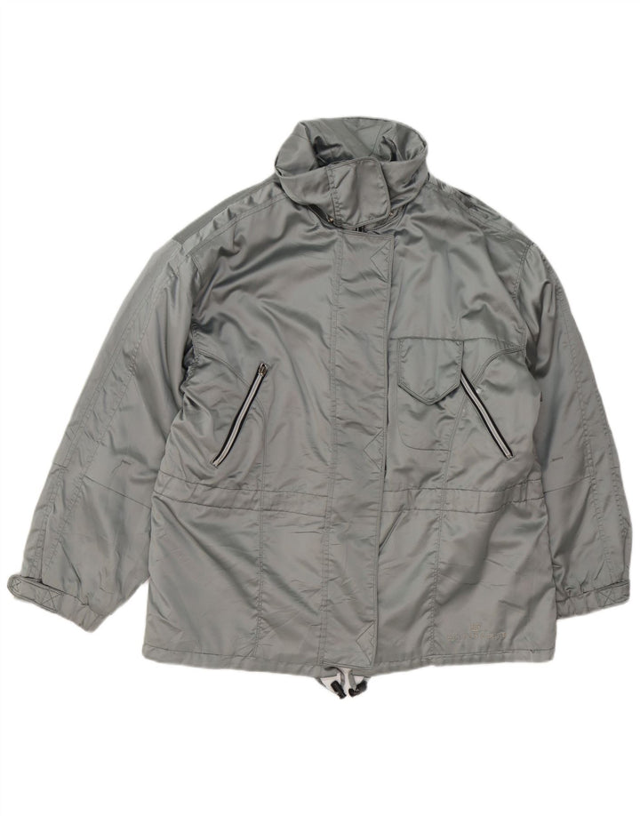 BELFE & BELFE Womens Oversized Windbreaker Jacket IT 44 Medium Grey