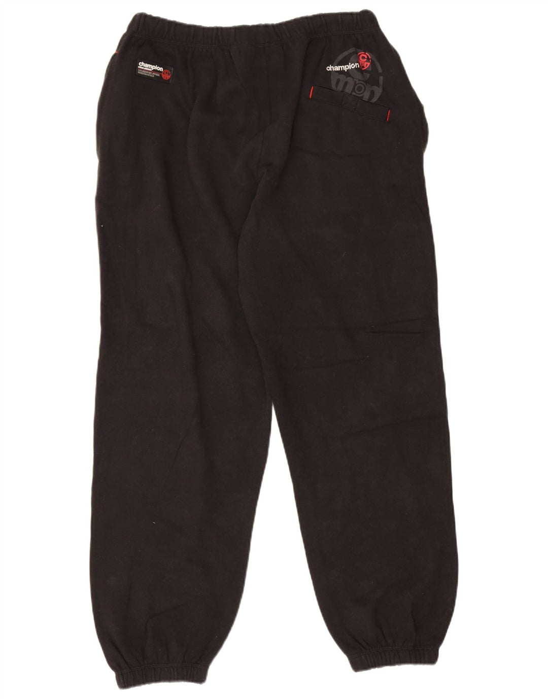 Champion Mens Tracksuit Trousers Joggers Medium Black Cotton
