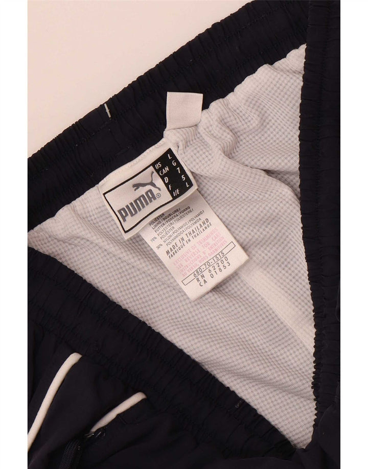 Puma Mens Tracksuit Trousers Joggers Large Navy Blue Nylon