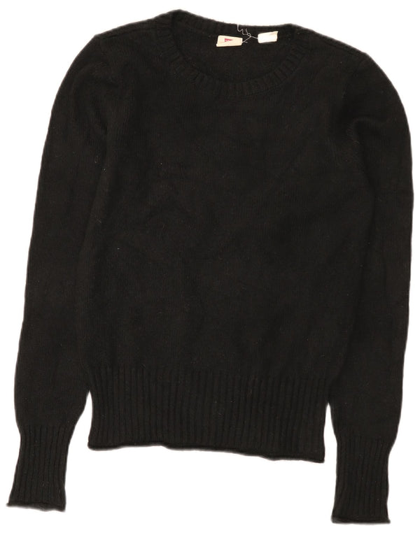Levi's Damen-Pullover mit U-Boot-Ausschnitt, Gr. 10, Größe S, Schwarz, Polyamid