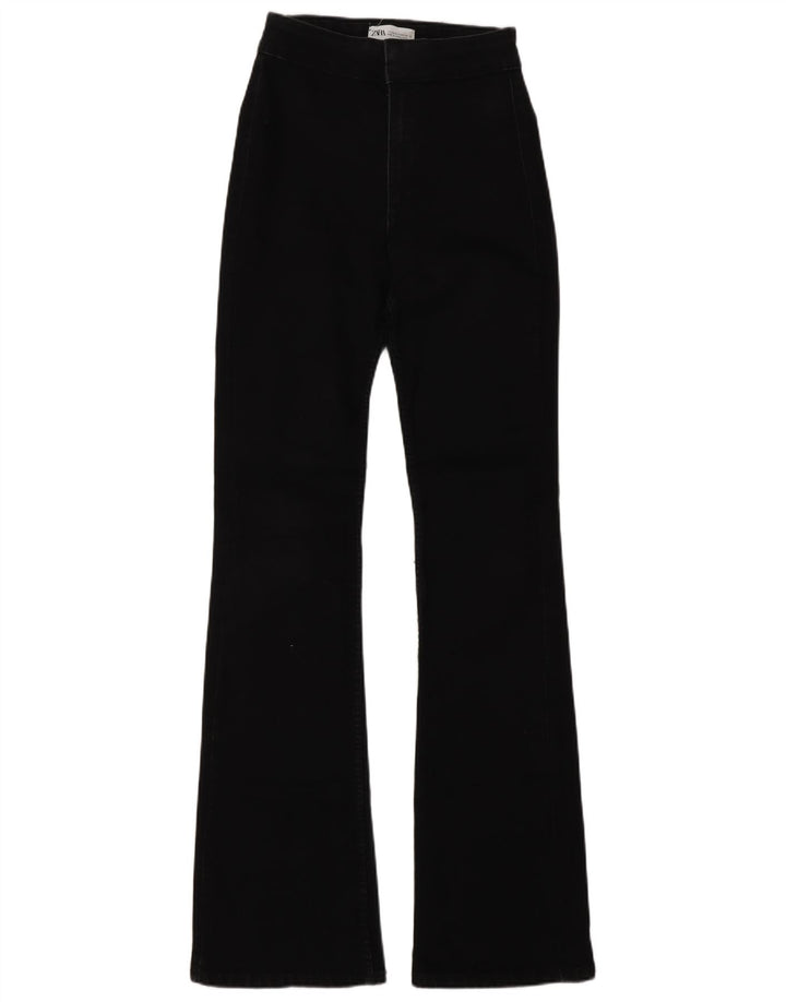 Jeans svasati da donna Zara EU 34 2XS W24 L33 Neri