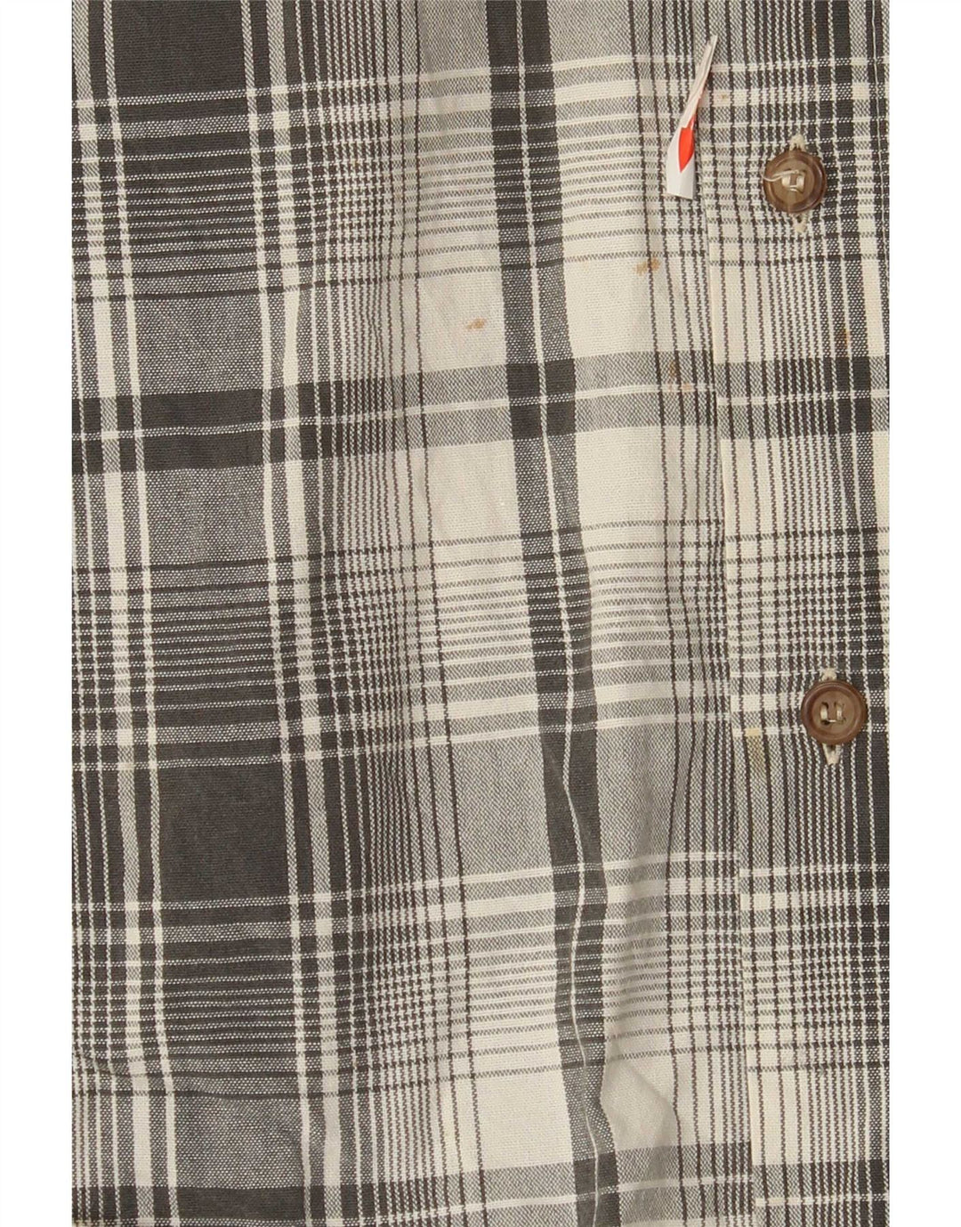 Camisa Marlboro Classics Hombre Grande Gris Cuadros Algodón