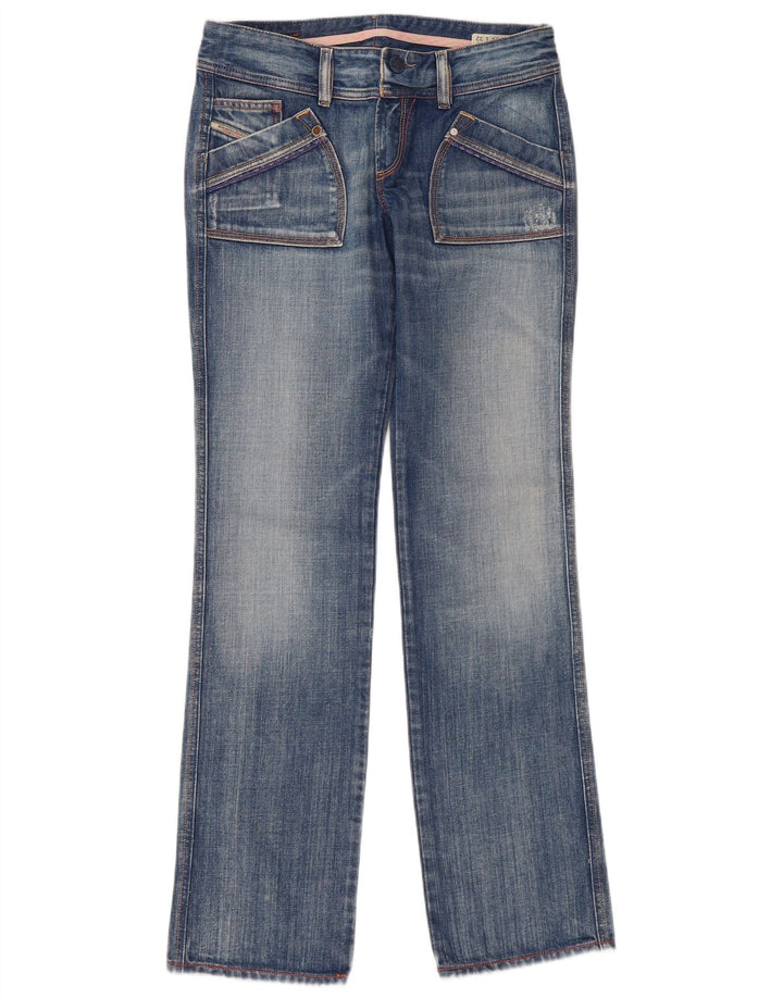 Diesel Womens Reckfly Straight Jeans W29 L32 Blue Cotton