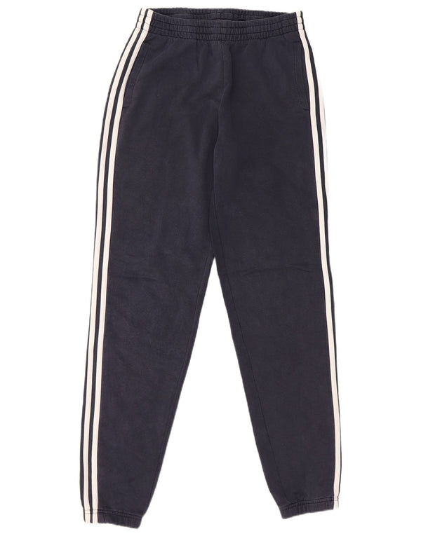 Adidas Boys Tracksuit Trousers Joggers 15-16 Years  Navy Blue Cotton