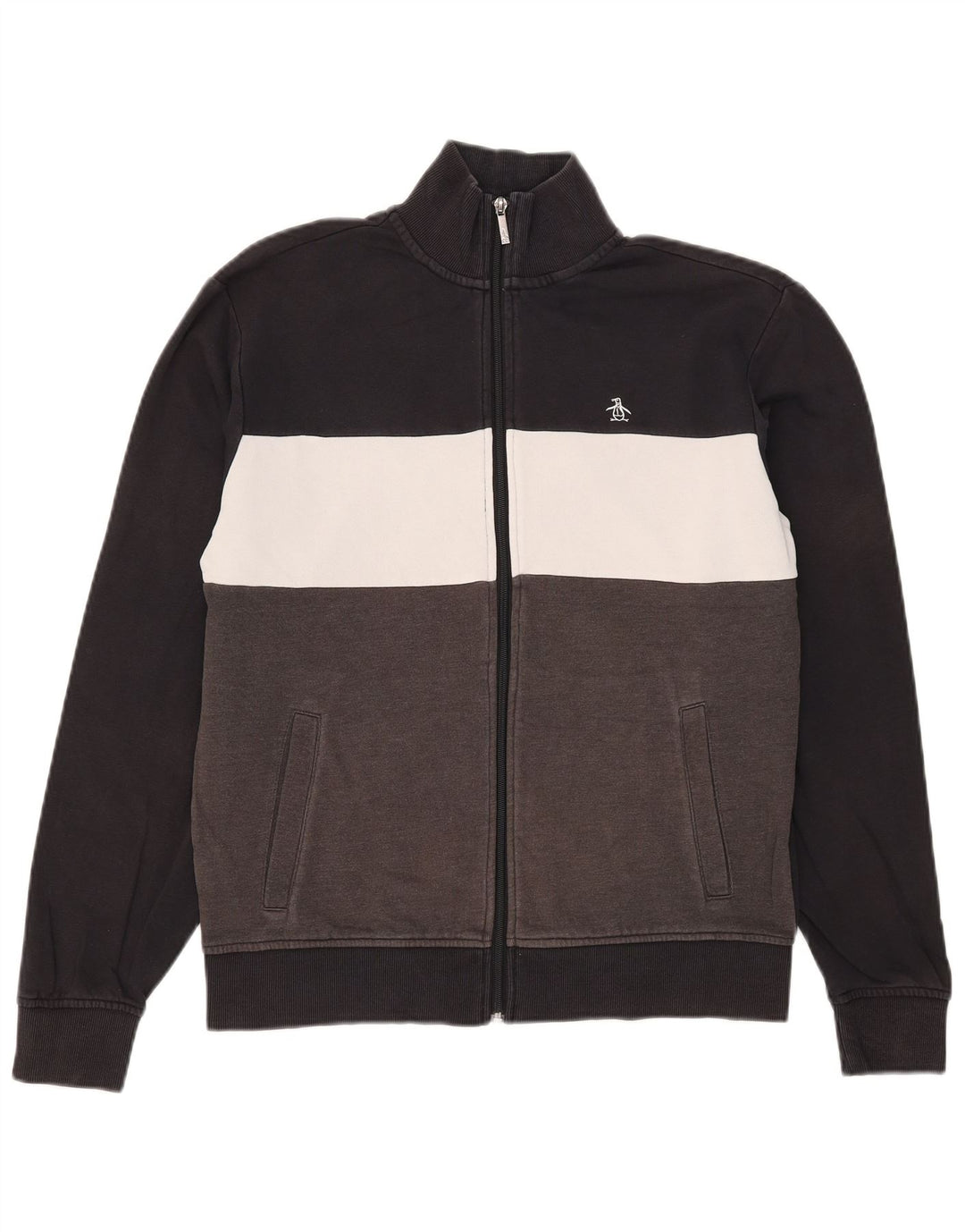 Penguin Veste de Survêtement Homme Petit Noir Colorblock Coton