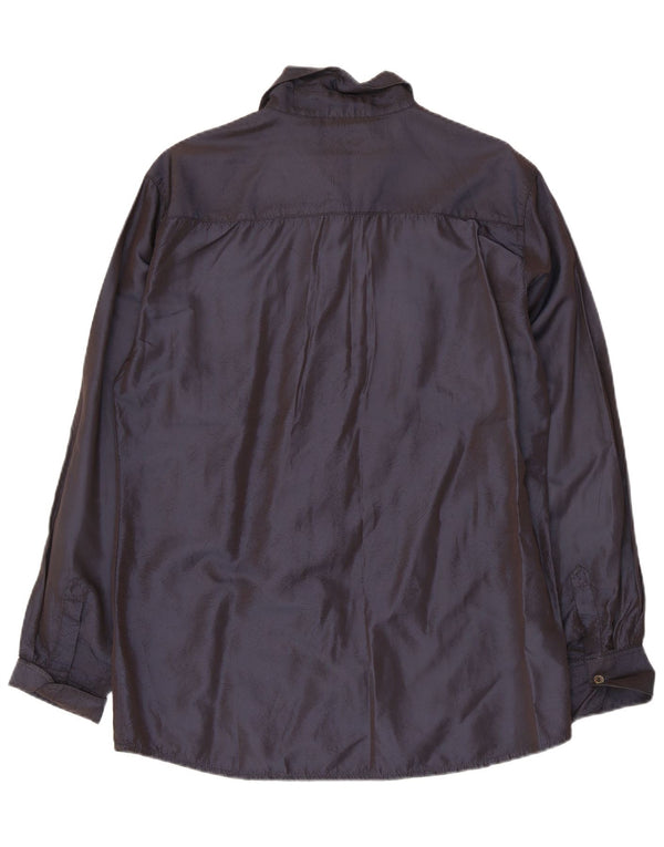 Colours Of The World Womens Shirt Blouse EU 40/42 Large Navy Blue Polyester