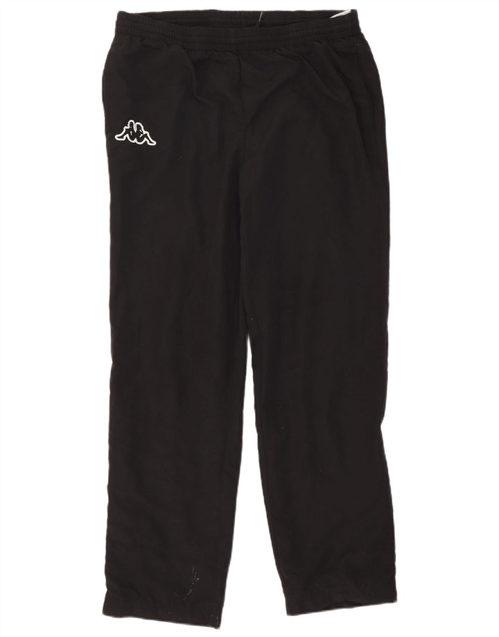 Pantaloni da tuta da uomo Kappa Large neri in poliestere
