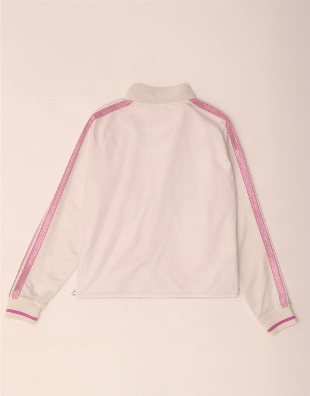 Asics Veste de survêtement pour femme UK 18 XL Blanc Colorblock Polyester