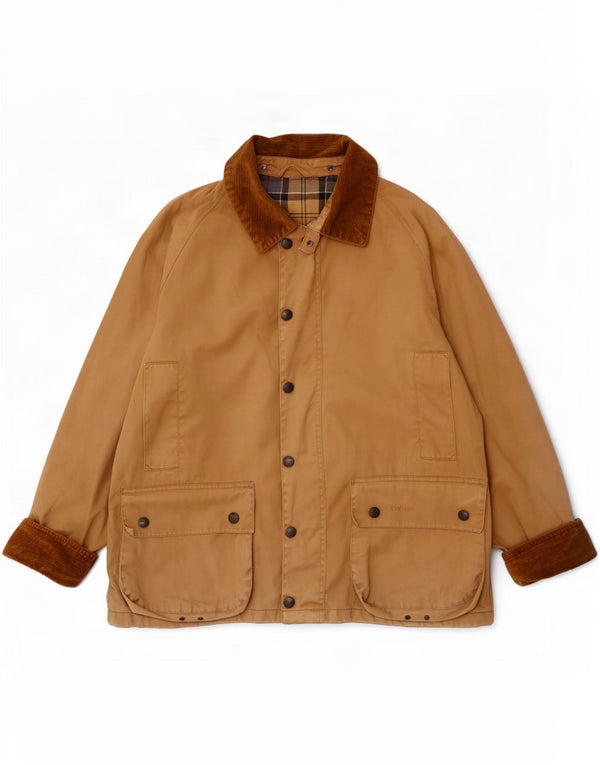 Barbour Mens Bedale viaszos pamut dzseki UK 38 Medium Beige Colourblock
