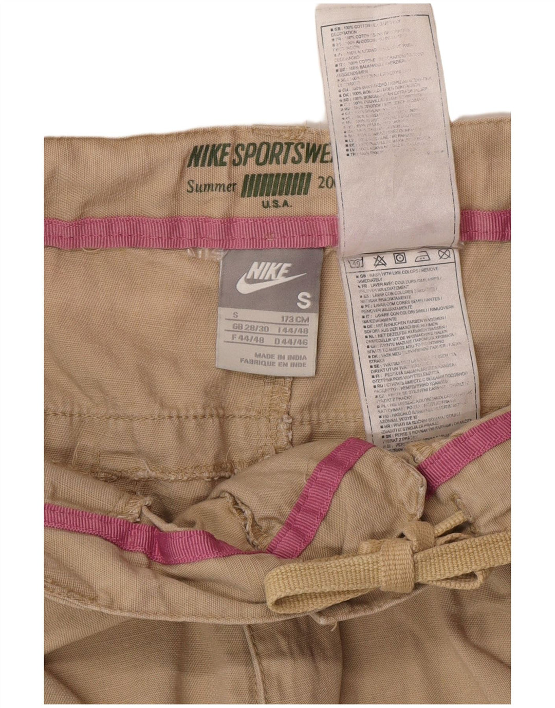 Nike Mens Chino Shorts Small W29 Beige Cotton