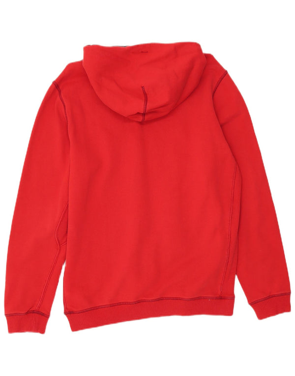 Diesel Hombre Sudadera Con Capucha Gráfica Jersey De Algodón Rojo Medio