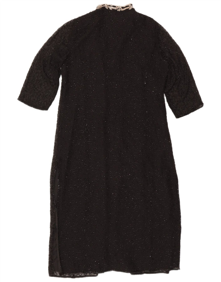 Jacques Vert Womens Evening 3/4 Sleeve Cardigan Top UK 12 Medium Black