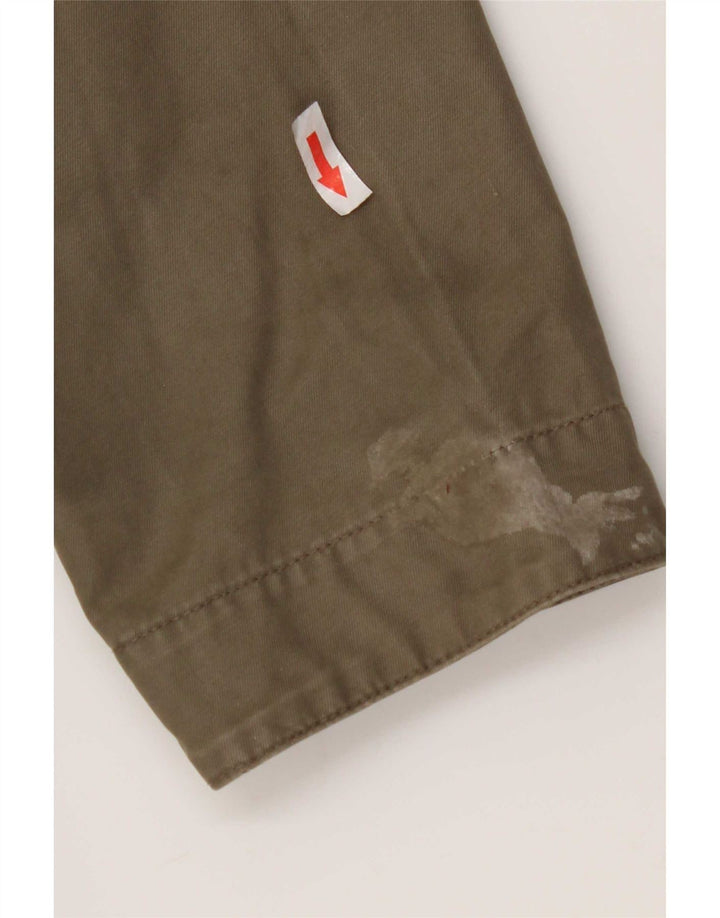 Marks & Spencer Womens Utility Jacket UK 44 2XL Khaki Cotton