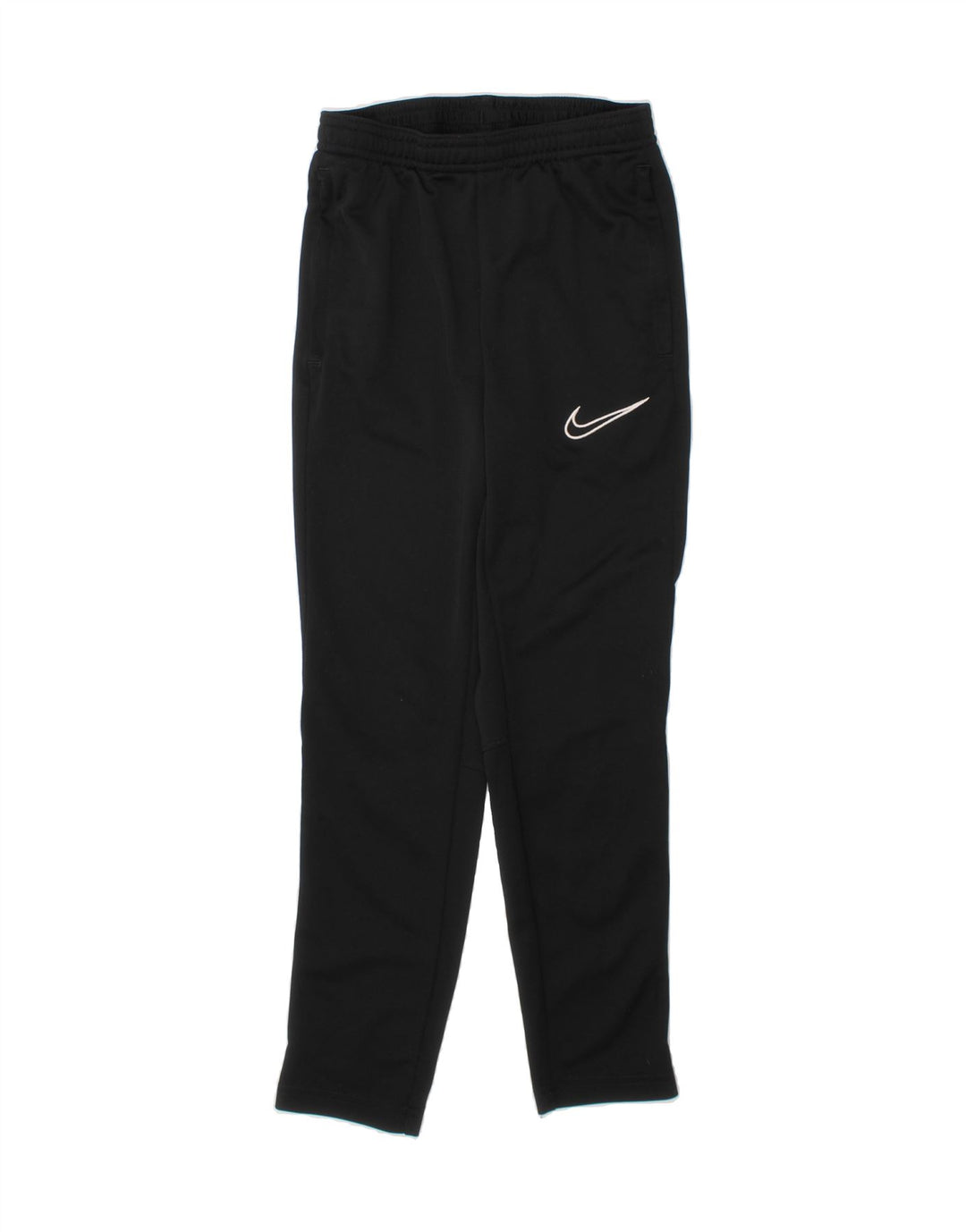 NIKE Girls Dri Fit Tracksuit Trousers 8-9 Years Small Black Polyester Vintage Nike and Second-Hand Nike from Messina Hembry 