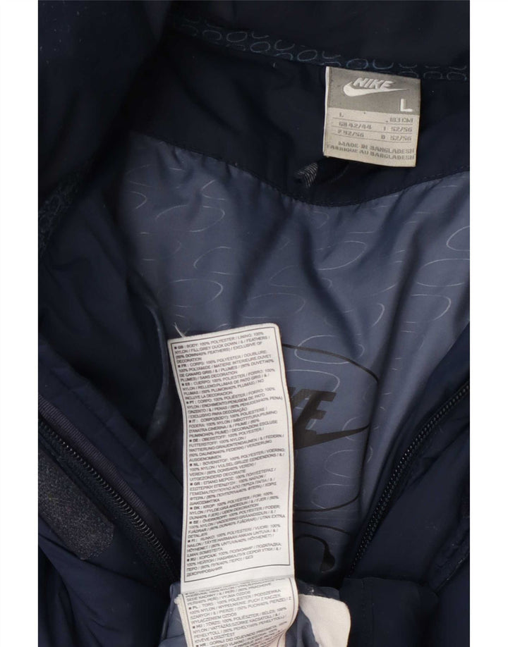 Ανδρικό παλτό Nike UK 42/44 Large Navy Blue Polyester