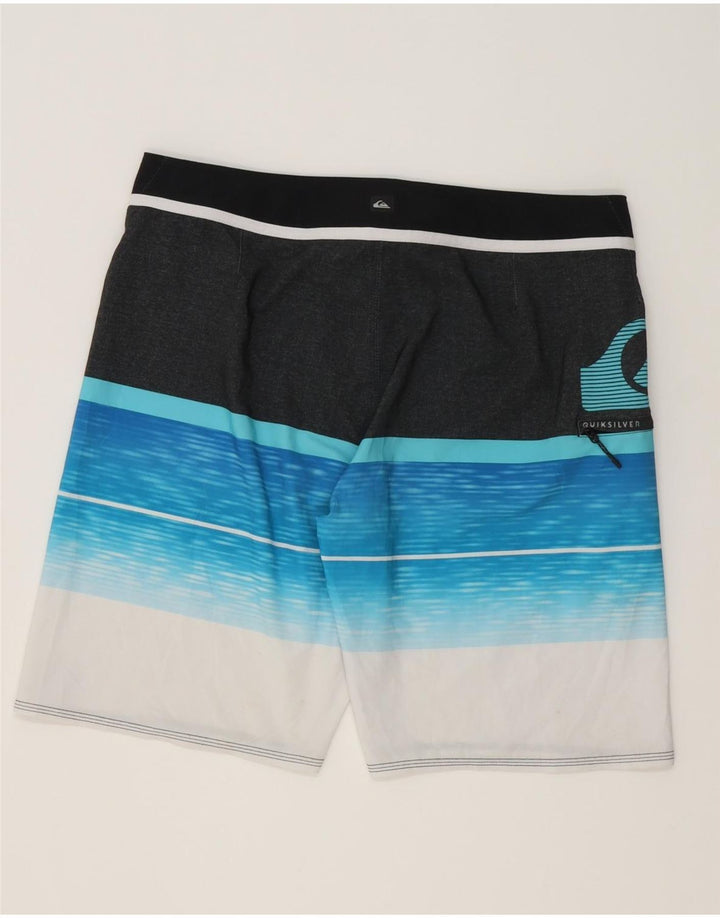 Quiksilver Mens Graphic Swimming Shorts Large Multicoloured Striped