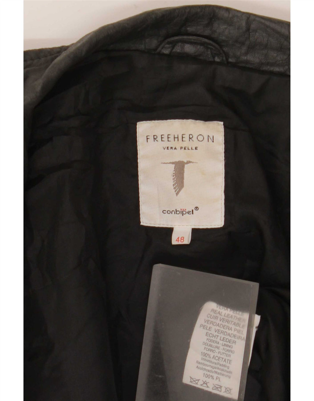 Conbipel Veste en Cuir Free Heron Femme IT 48 XL Noir