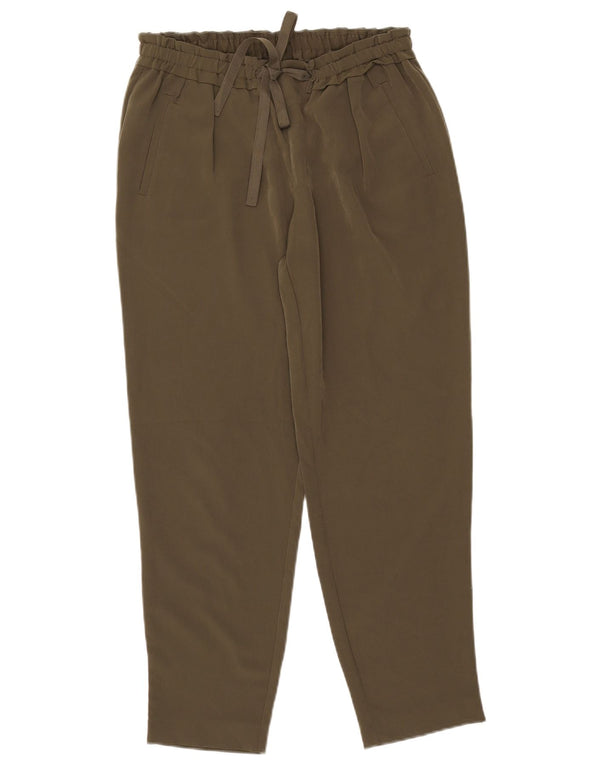 Zara Womens Tapered Casual Trousers Medium W28 L27 Khaki Polyester