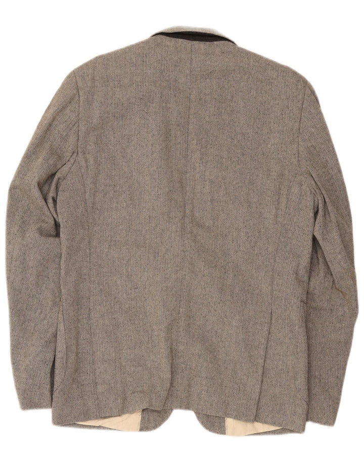 Scotch & Soda Chaqueta tipo blazer con 2 botones para hombre IT 50 Large Grey