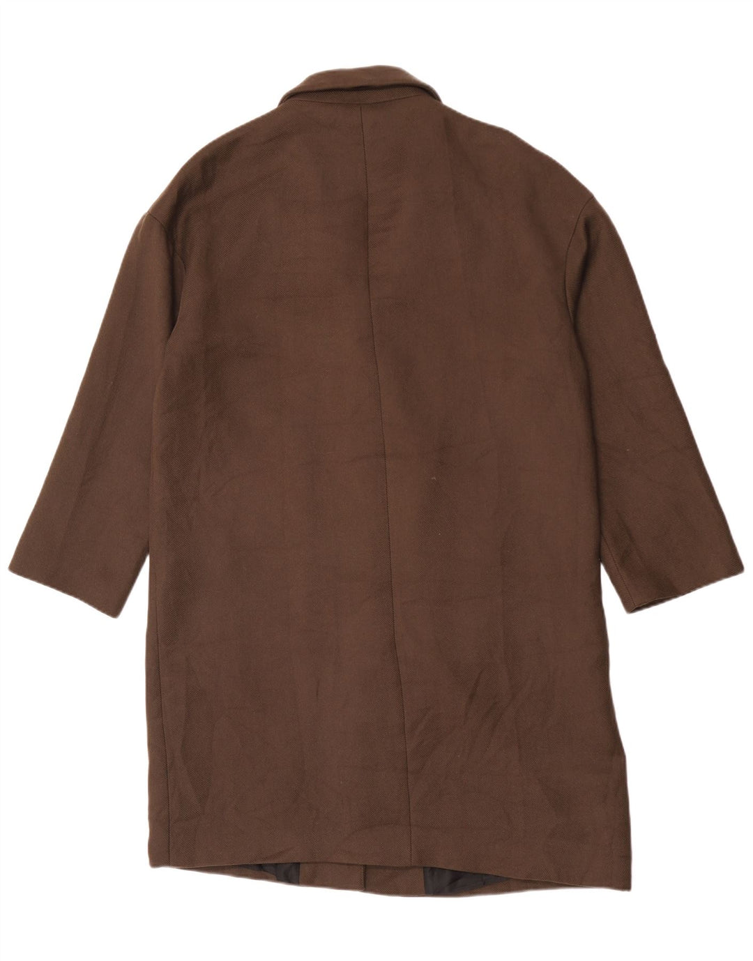 Zara Manteau surdimensionné pour femme UK 14 Polyester marron moyen