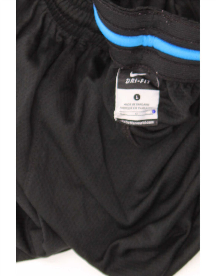 Nike Muške Graphic Regular Sport Shorts Large Black Colourblock Poliester