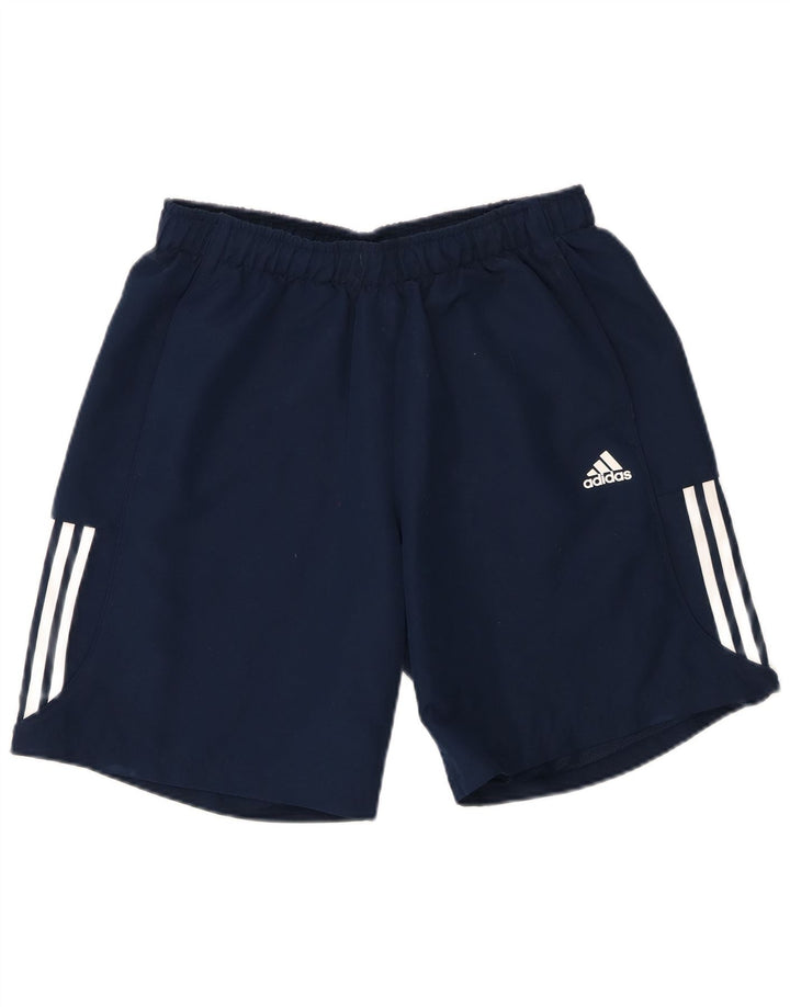 Adidas Mens Climalite Sport Shorts Large Navy Blue Polyester