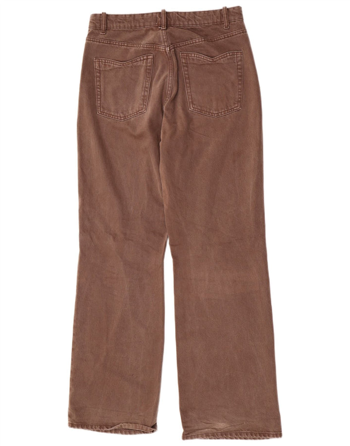 Zara Womens Straight Jeans W30 L33 Brown Cotton
