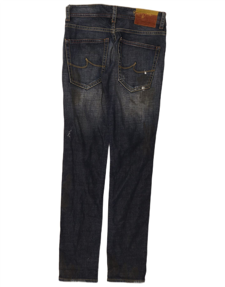 Iceberg Womens Slim Jeans W31 L34 Navy Blue Cotton