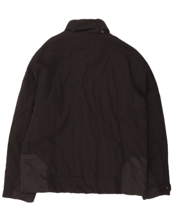 CAPE HORN Mens Windbreaker Jacket UK 46 3XL Black