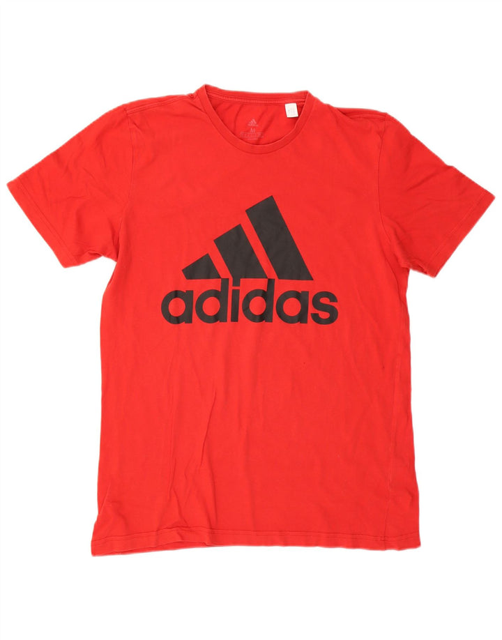 Adidas T-Shirt Graphique Homme Rouge Moyen Coton