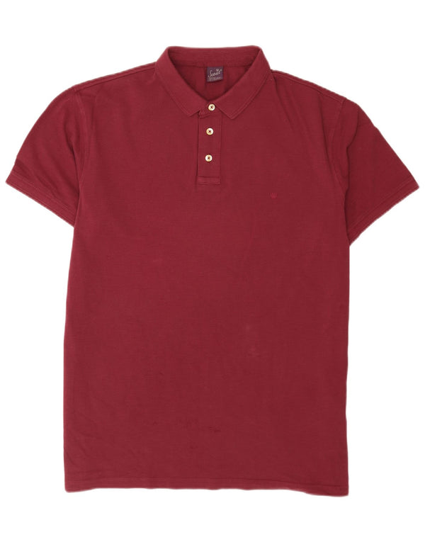 Scout Mens Polo Shirt XL Maroon Cotton