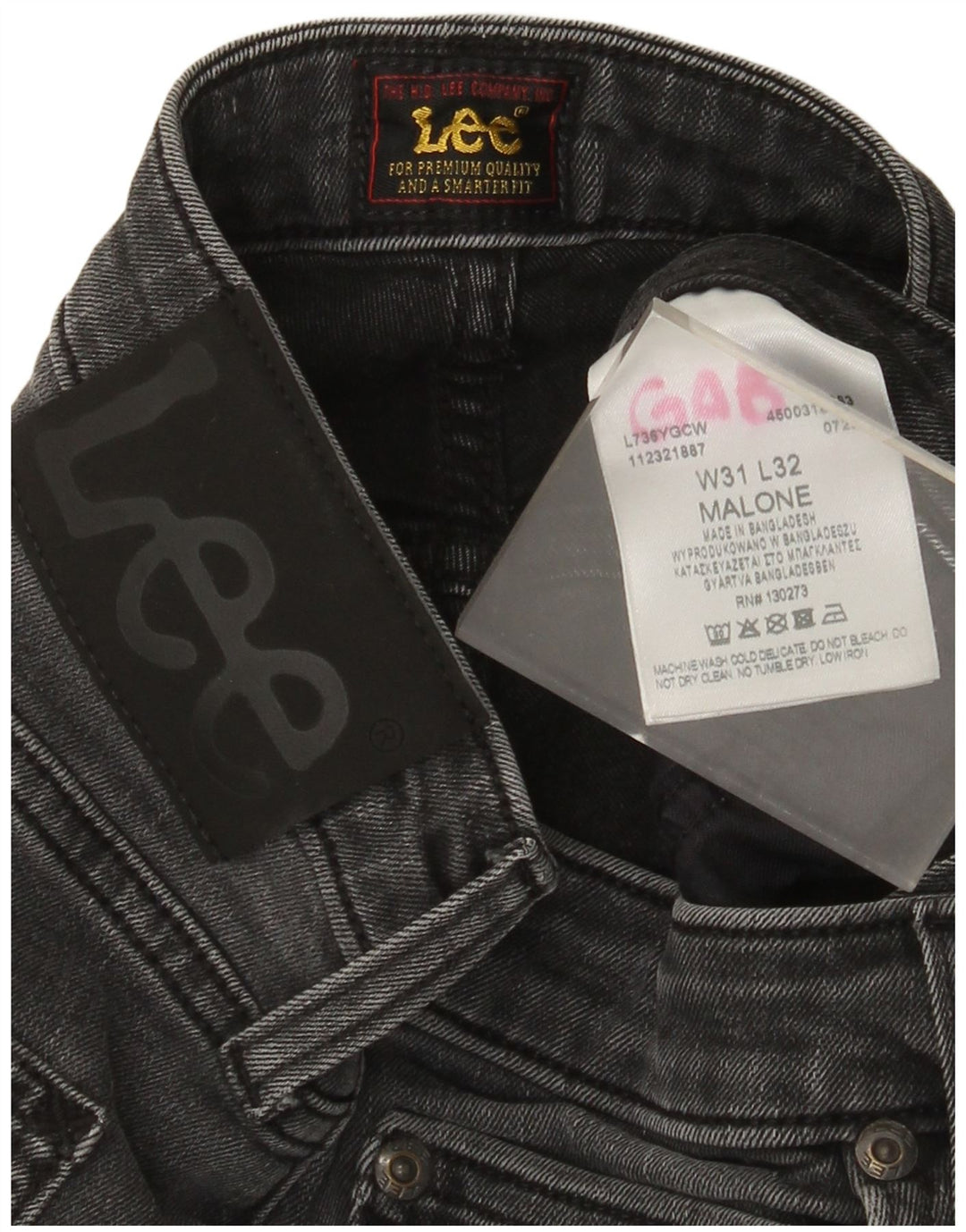 Blugi Lee Malone Slim pentru bărbați W31 L27 bumbac gri