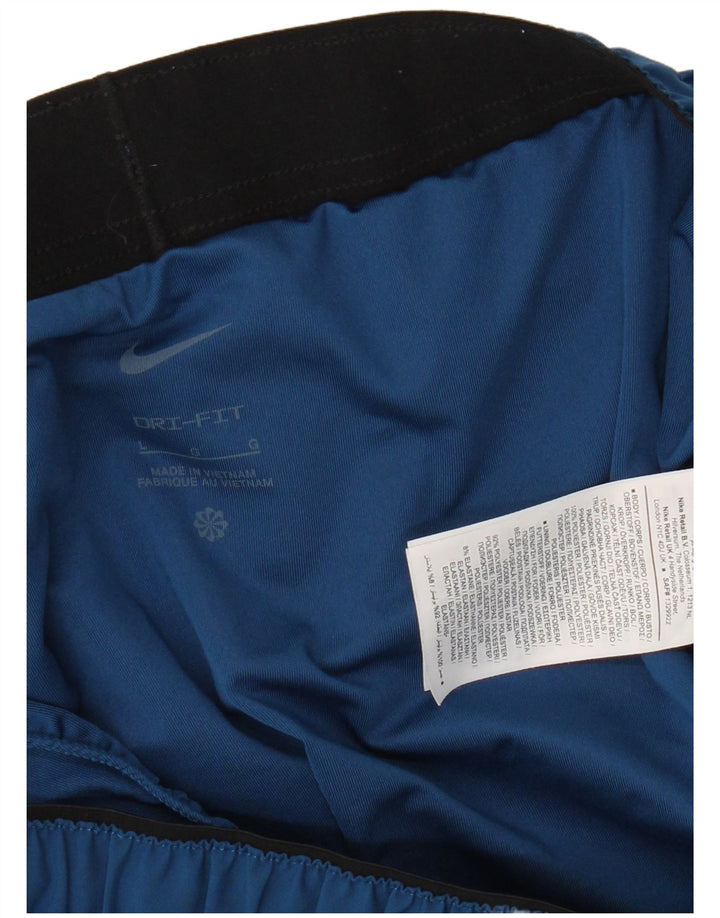 Nike Mens Dri Fit Graphic Sport Shorts Large  Blue Polyester