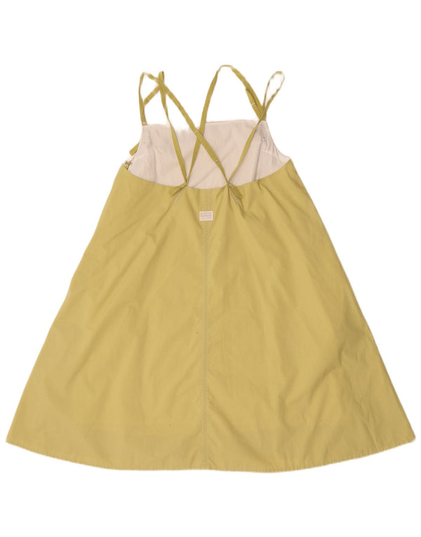 G-Star Womens Sleeveless Tent Dress UK 10 Small Yellow Cotton