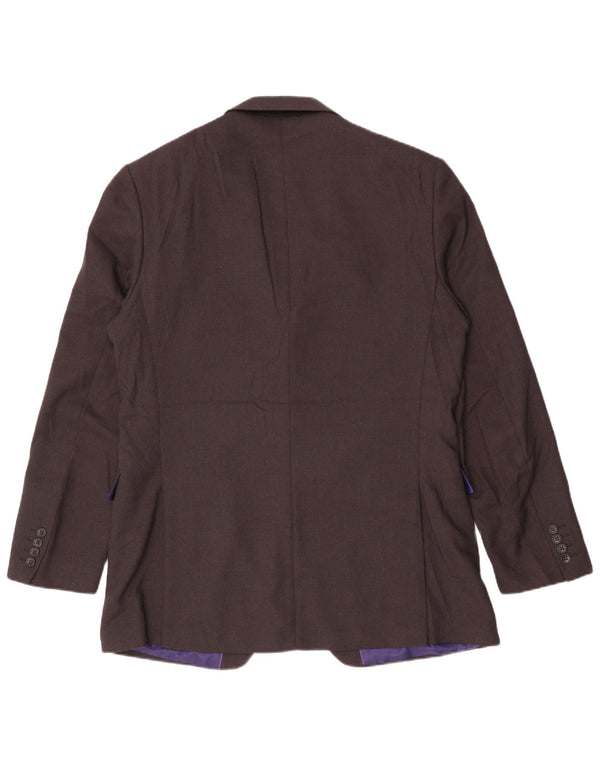 Marks & Spencer Veste blazer à 2 boutons pour homme UK 42 Large Gris Polyester